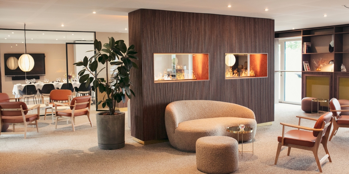 Siddeområde hos Fjelsted Skov Hotel og konference