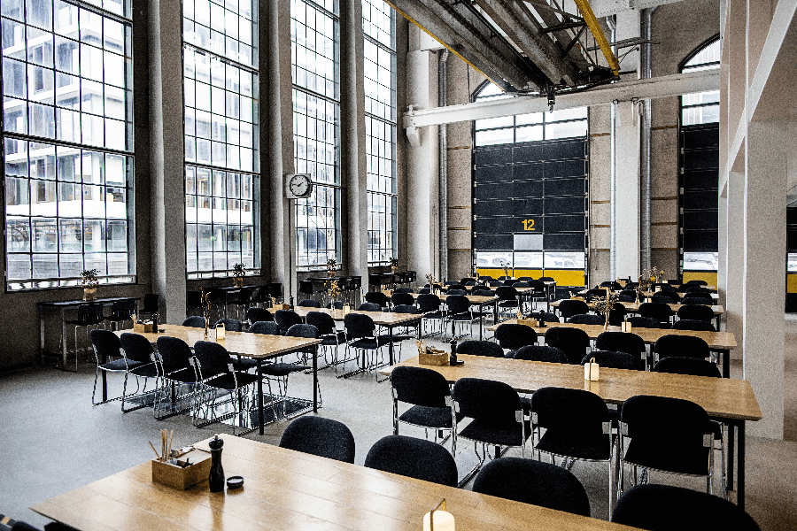konferencelokale i kranhal Savværket århus