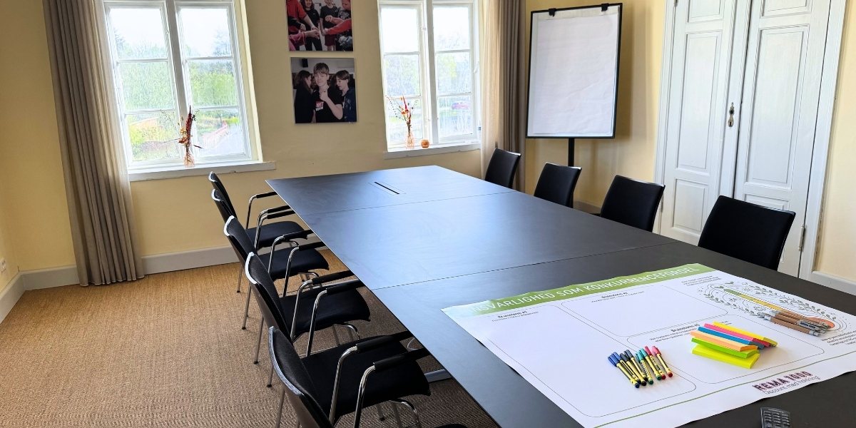 Mødelokale til konference, bestyrelsesmøde eller workshop hos Gram Slot